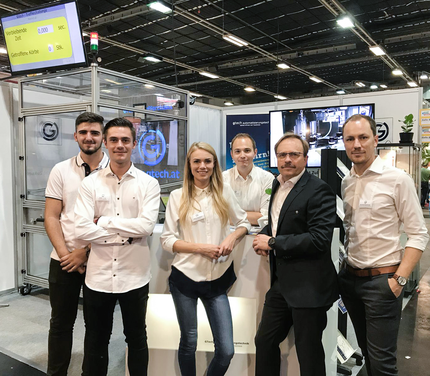 Eine geballte Ladung Technikwissen: GTech Geschäftsführung und Mitarbeiter sorgten auf der Jugend und Beruf für reges Interesse bei den Besuchern. Bild: GTech Automatisierungstechnik (frei)