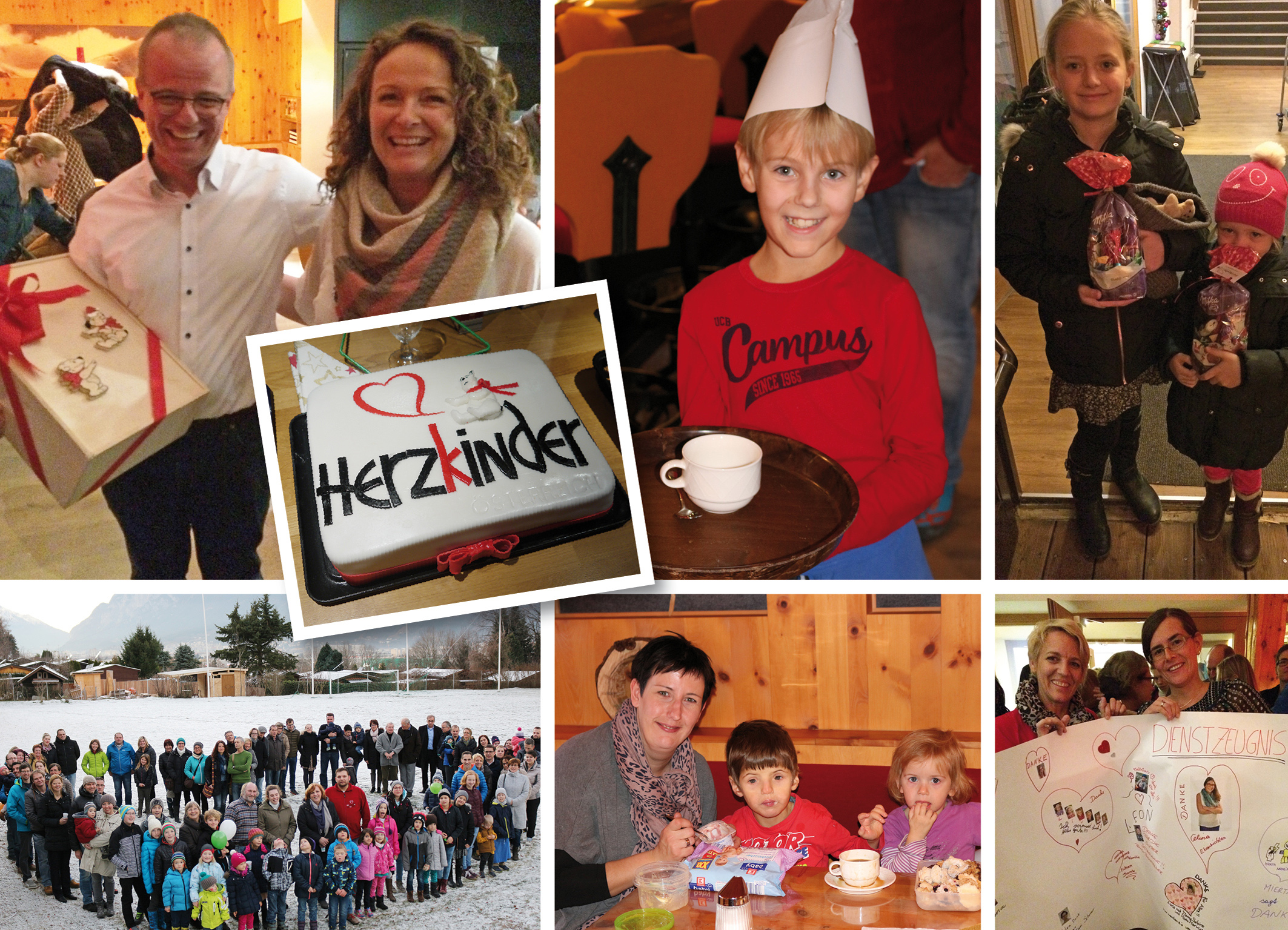 Mit selbst gebastelten Geschenken nahmen herzkranke Kinder und deren Eltern vom beliebten Innsbrucker Kinderkardiologen Dr. Ulrich Schweigmann Abschied. Fotos: Herzkinder Österreich (frei)