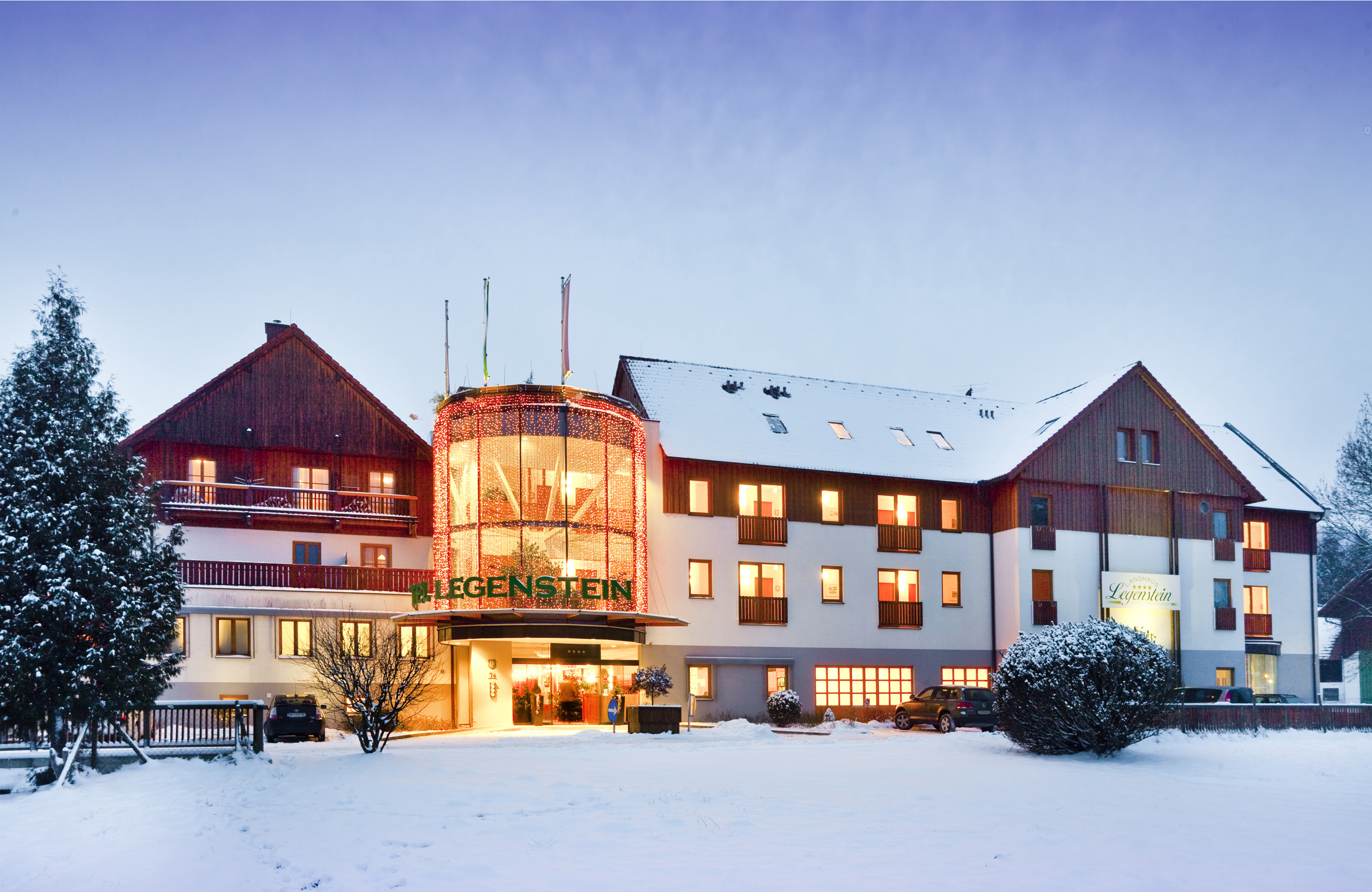 Das Vulkanlandhotel Legenstein hat auch zu Weihnachten geöffnet und bietet spezielle Advents- und Weihnachtspackages an. Foto: Werner Krug/legenstein.at (frei)