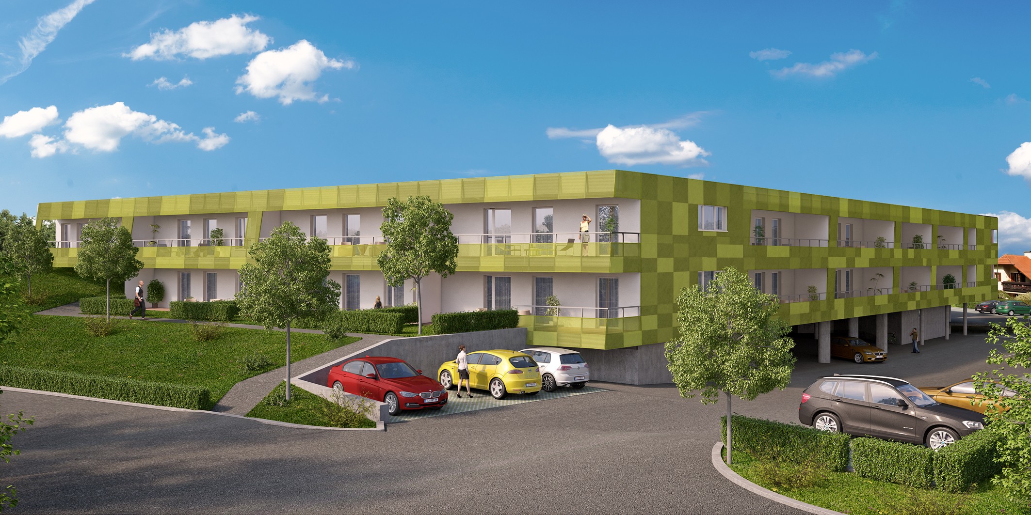17 der 45 Wohnungen in der Generationen-Wohnanlage werden als Wohnungen mit Betreuungsleistung vergeben. Foto: ELAG Wohn-Immobilien GmbH (frei)
